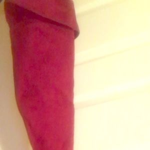 suede over the knee boots